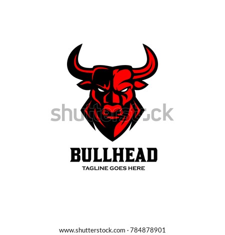 Bull Head Logo Vector
