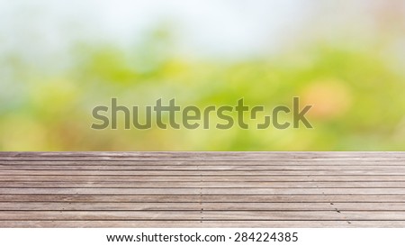 wood floor texture with blured background