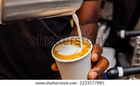 Similar – Foto Bild coffee to go Kaffee Becher