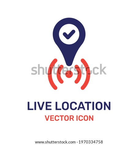 Live location tracking position icon