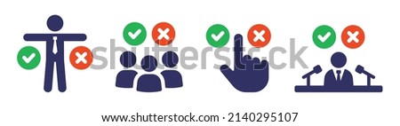 Decision icon collection. Choice, decide, selection icon set. Vector illustration