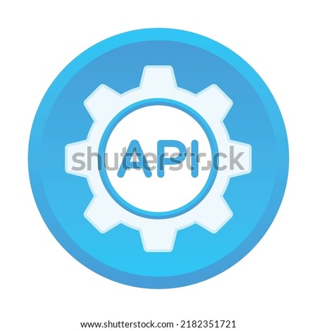 API vector. Application program interface icon. Software development tool symbol vector illustration.