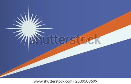 Republic of the Marshall Islands Flag. Coutry identity