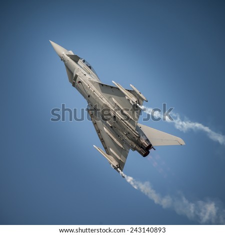 Fighter jet in flight