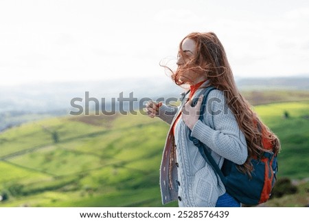 Similar – Image, Stock Photo windswept Wind Walking