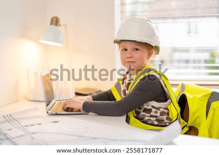 Similar – Image, Stock Photo Childhood | Blueprint