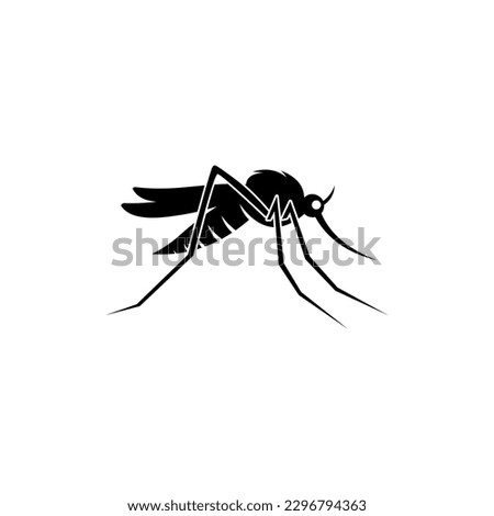 simple mosquito icon illustration vector