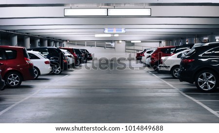 Similar – Image, Stock Photo parking lot lighting