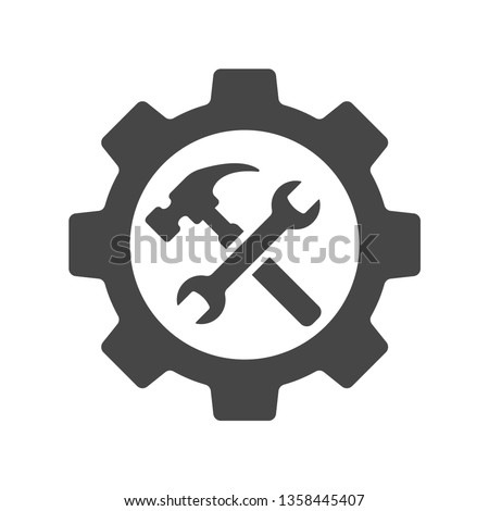 Service tools icon on white background. Vector illustration.