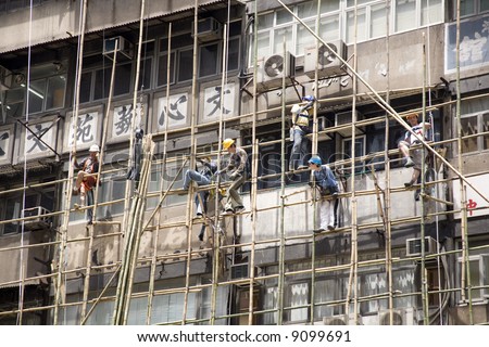 hong kong bamboo scaffold