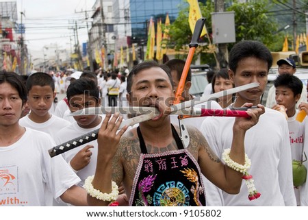phuket vegetarian religious festival thailand