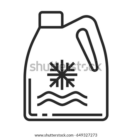 antifreeze vector icon in simple outline style. This icon are perfect for your websites and applications.