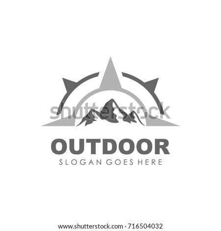 Compass logo design template