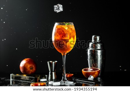 Similar – Image, Stock Photo icecube Wine glass