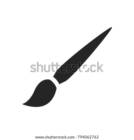 Brush icon vector