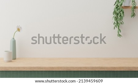 Similar – Image, Stock Photo flower vase and coffee cup on the balcony