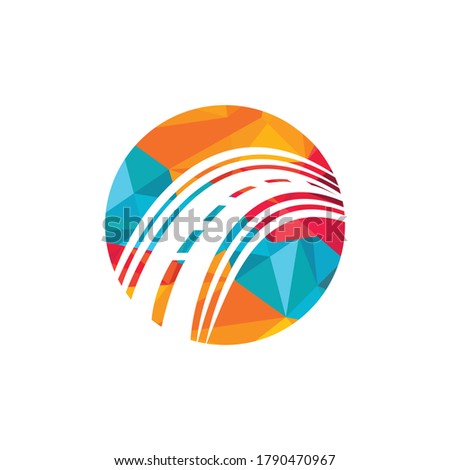 Creative road journey logo design. Road logo vector design template.	