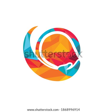 Tennis care vector logo design. Tennis insurance logo design concept.	