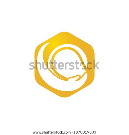 Tennis care vector logo design. Tennis insurance logo design concept.	