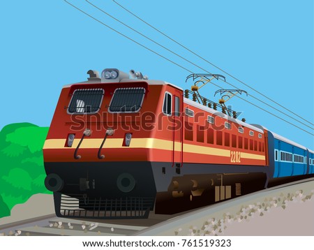 Illustration of Indian Rail
