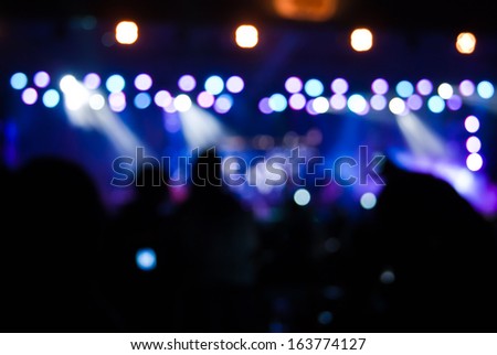 Concert lights bokeh