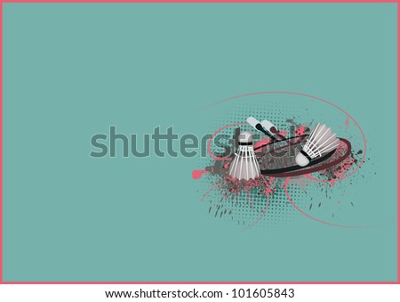 Badminton background with space (poster, web, leaflet, magazine)