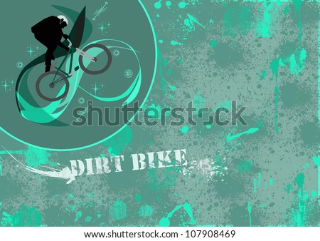 Abstract color cycling sport background with space