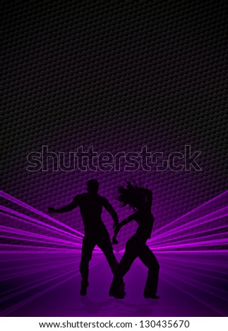 Fitness or dance poster background with space - Stock Image - Everypixel