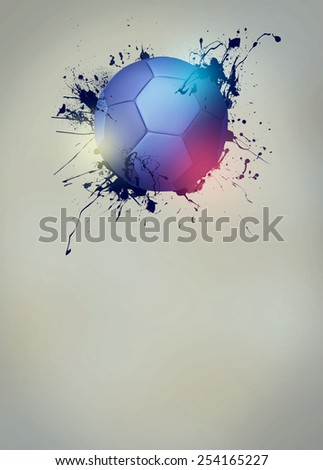 Abstract handball sport invitation poster or flyer background with empty space