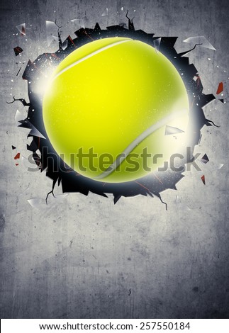 Abstract tennis sport invitation poster or flyer background with empty space