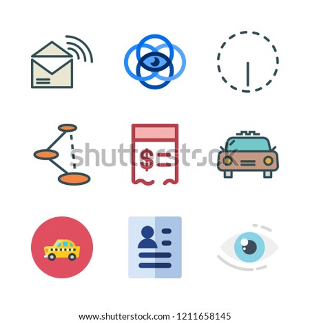 word icon set. vector set about options, vision, rss feed and curriculum icons set.