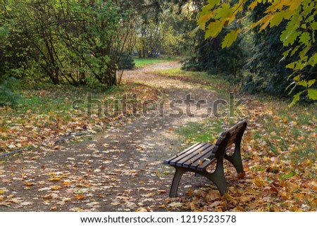 Autumn in the chateau park. Lesna u Val.Mez. Východní Morava. Česko. Evropa. Stock fotó © 