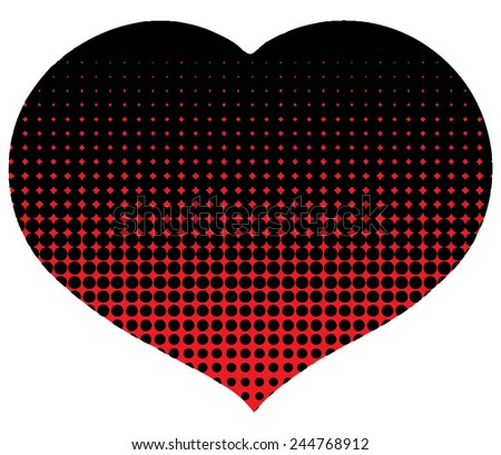 red and black hearts