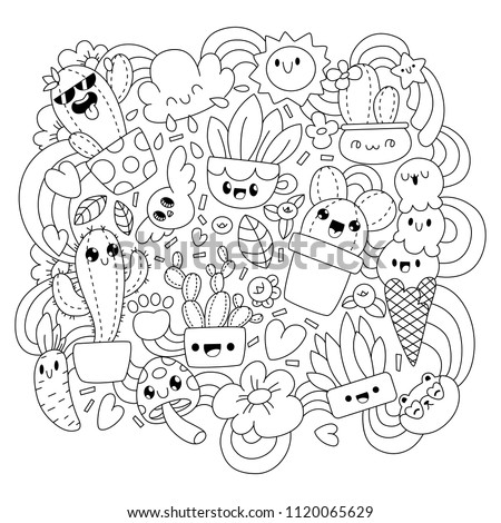 Download Kawaii Printable Coloring Pages At Getdrawings Free Download