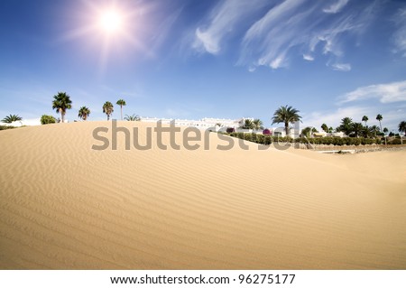 Desert dunes hotel. Maspalomas, Canary Islands, Canaries, Grand Canary
