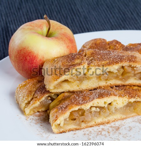 Homemade apple pie. Patty-cake.