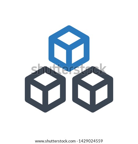 Big Data Array Cube Icon