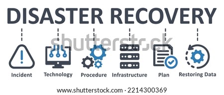 Disaster Recovery icon - vector illustration . disaster, recovery, technology, incident, procedure, database, server, infographic, template, presentation, concept, banner, pictogram, icon set, icons .