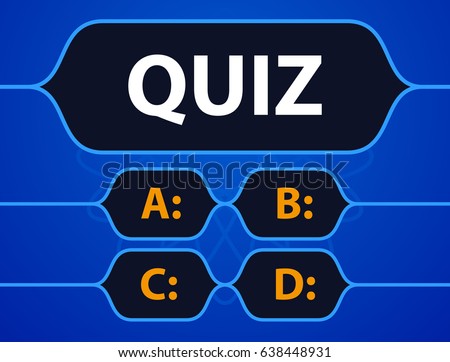Quiz game vector illustration. Test, exam, answer, education, learning, internet, lottery. Concept for Web, Mobile, Presentations.