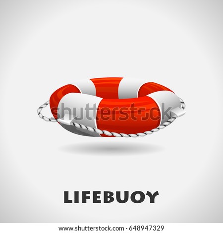 Lifebuoy icon. Help vector illustration