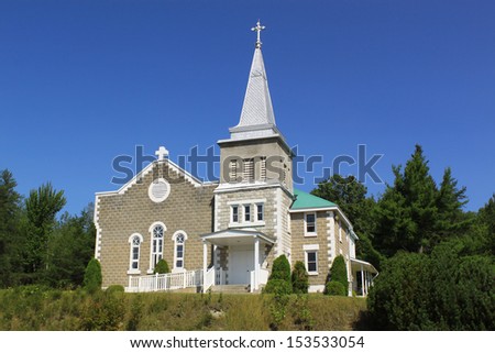 Country church. Small catholic church in Ontario, Canada.