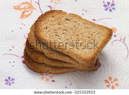 Toast whole bottom decorated paper