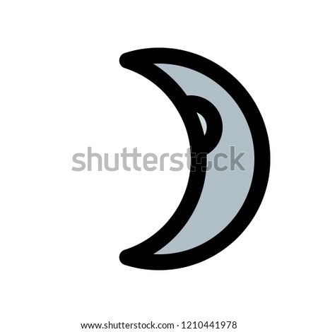 waxing crescent moon