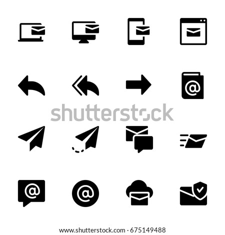 Miscellaneous email icon set