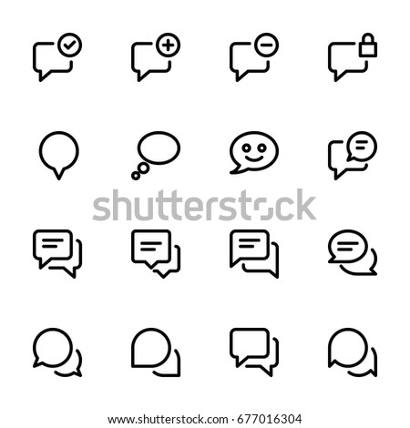 Icon set - Chat and Messages
