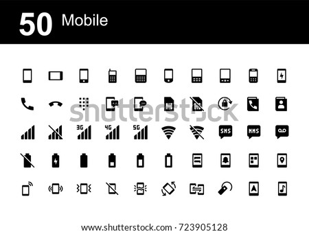 Creative icon set - Mobile