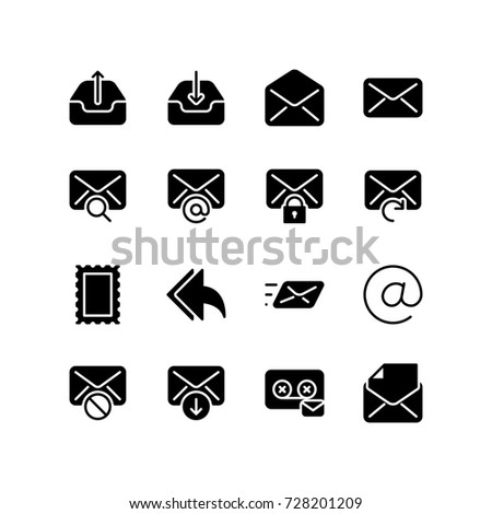 Icon set - Email and Internet