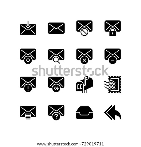 Various set of email and internet icon