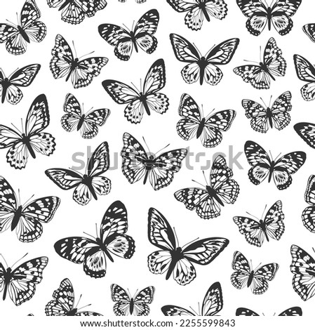 Butterflies Black And White | Free download on ClipArtMag