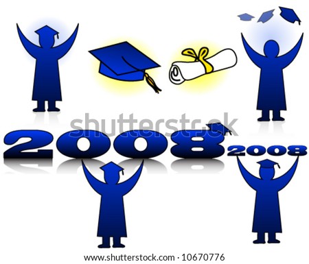 Graduation clip-art Vector.